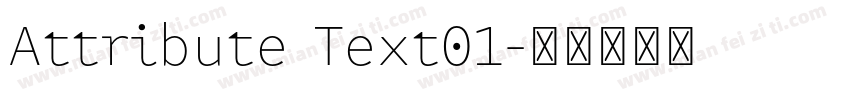 Attribute Text01字体转换
